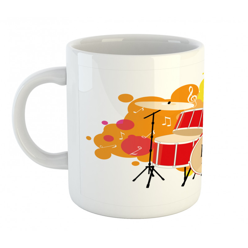 Music Themed Colorful Design Mug