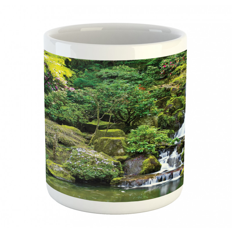 Trees Foliage Rock Garden Mug