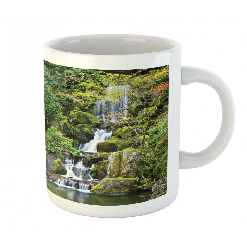 Trees Foliage Rock Garden Mug