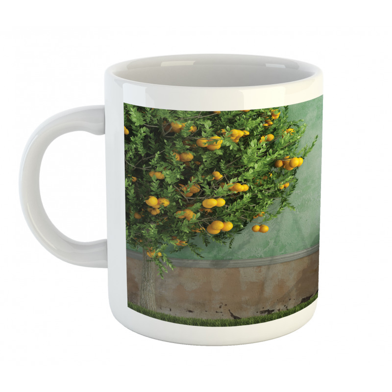 Wooden Swing in Garden Mug