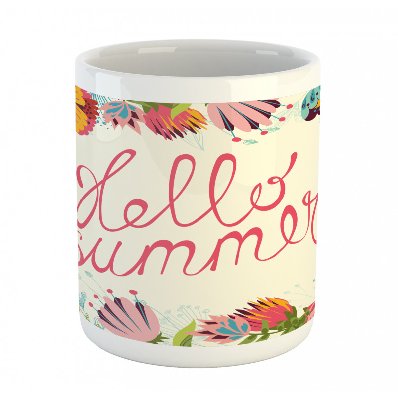 Hello Summer Garden Art Mug