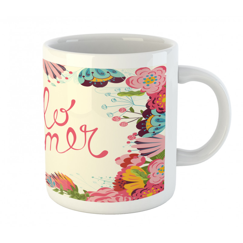 Hello Summer Garden Art Mug