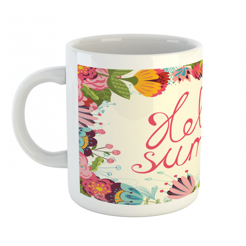 Hello Summer Garden Art Mug