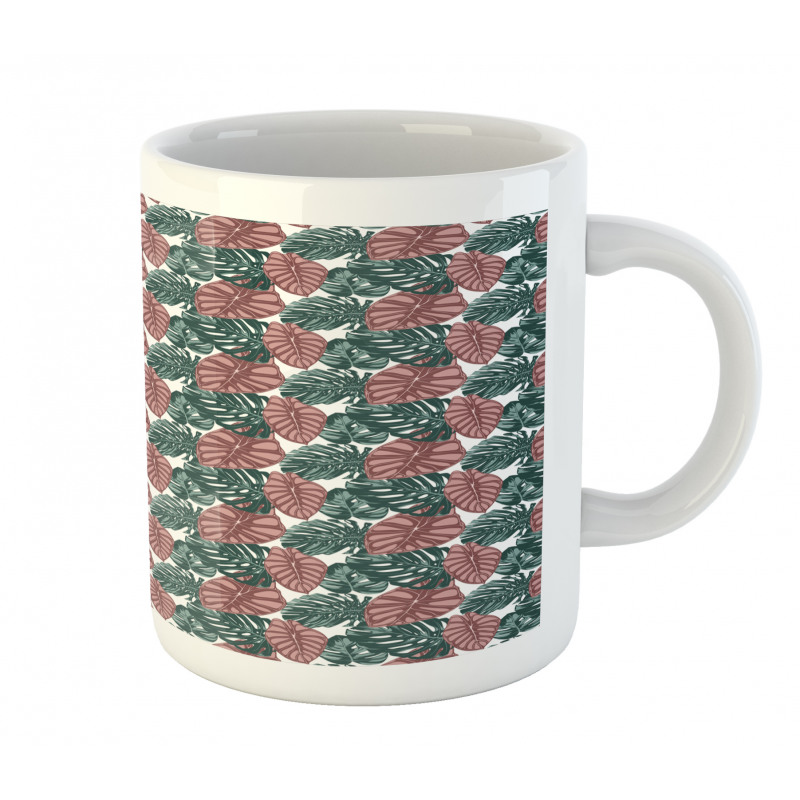 Silhouettes of Philodendron Mug