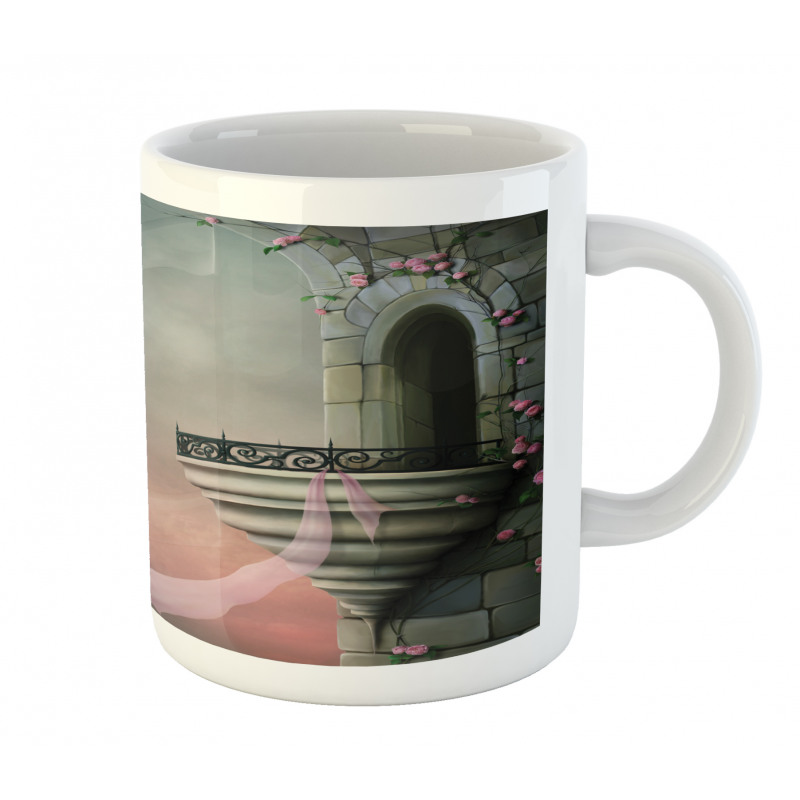 Old Medieval Tower Rose Mug