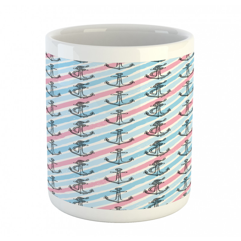 Abstract Ocean Anchor Rope Mug