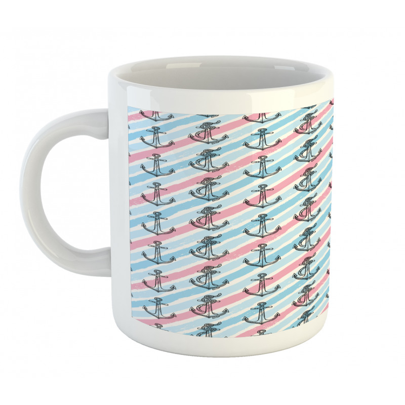 Abstract Ocean Anchor Rope Mug