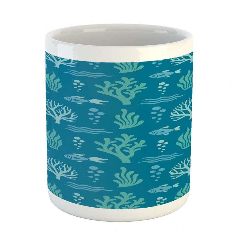 Algae Bubbles Waves Mug