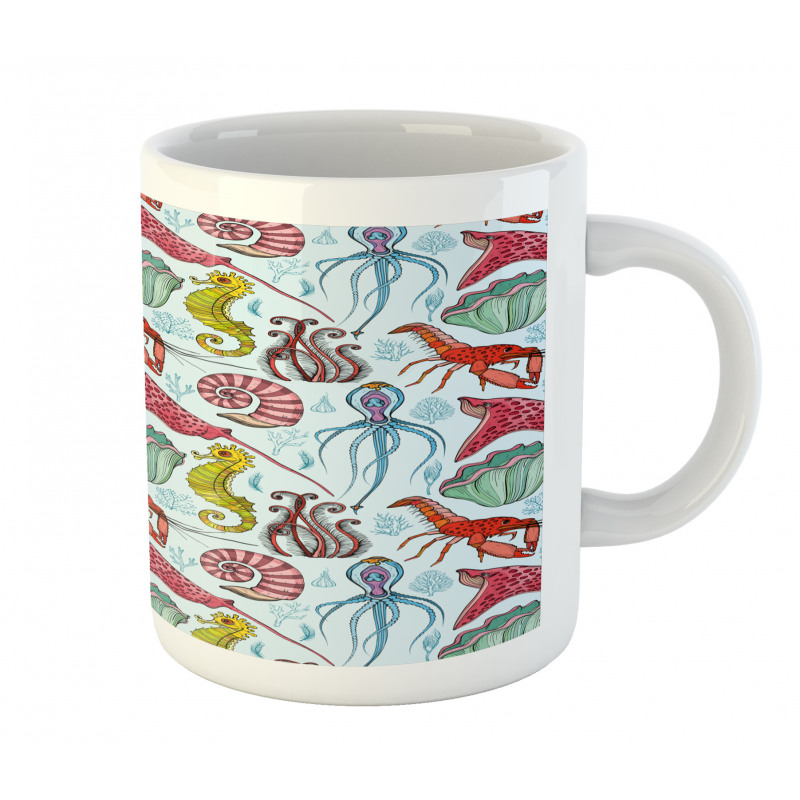 Hand Drawn Deepwater Mug