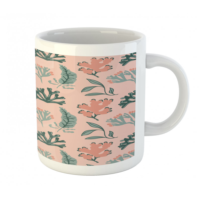 Seaweed Coral Tones Mug