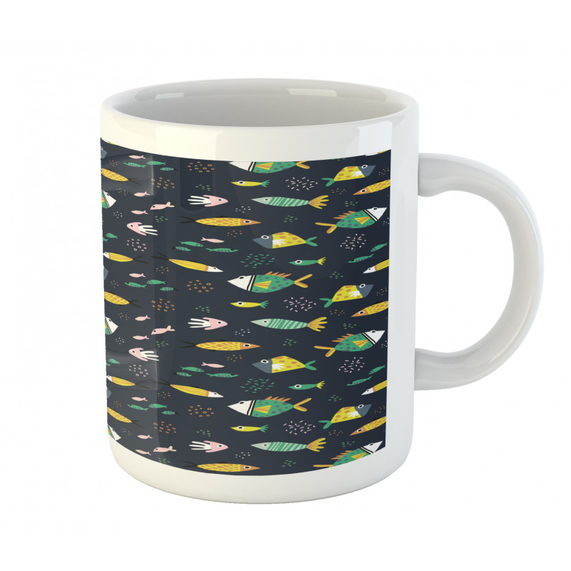 Fish Swimming Bubbles Mug