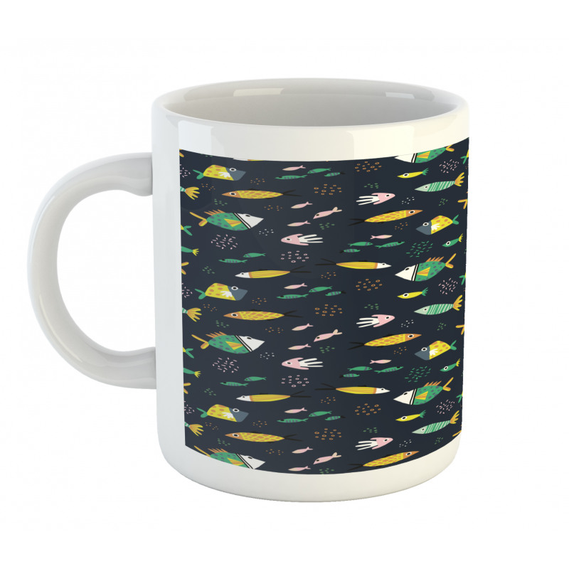 Fish Swimming Bubbles Mug