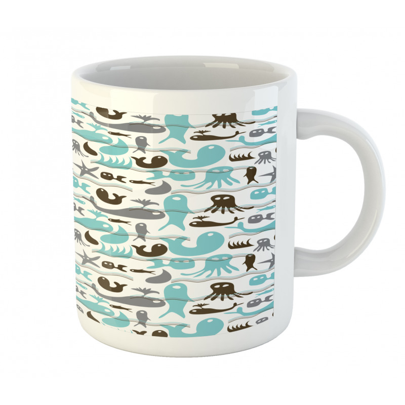 Jellyfish Whale Underwater Mug