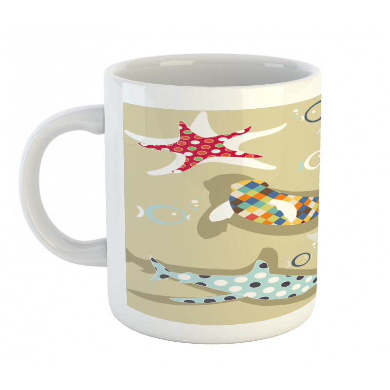 Starfish Dolphin Seal Bubble Mug