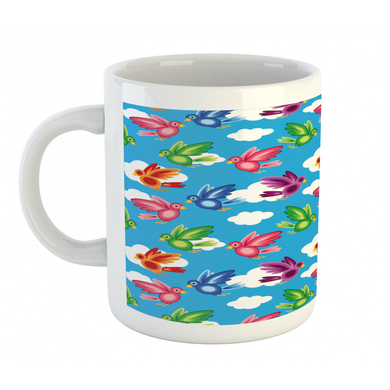 Flying Birds Clouds Spirit Mug