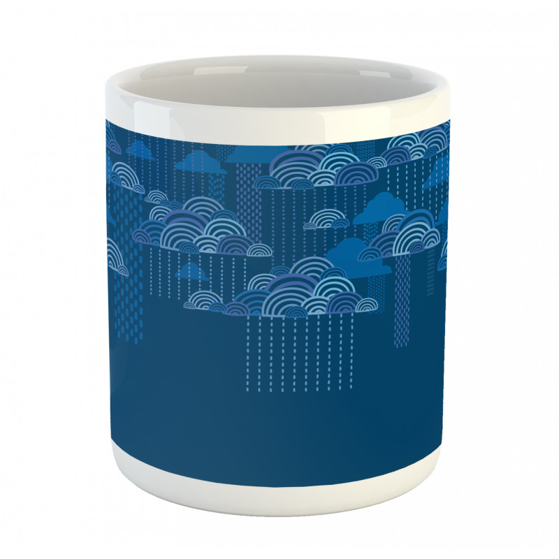 Abstract Clouds Dots Art Mug