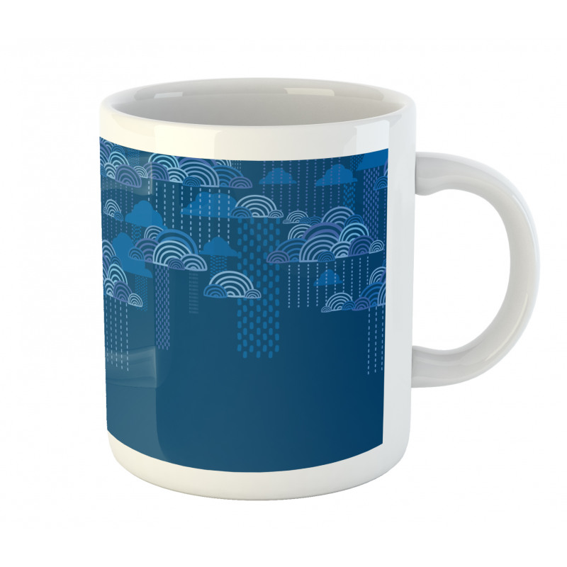 Abstract Clouds Dots Art Mug