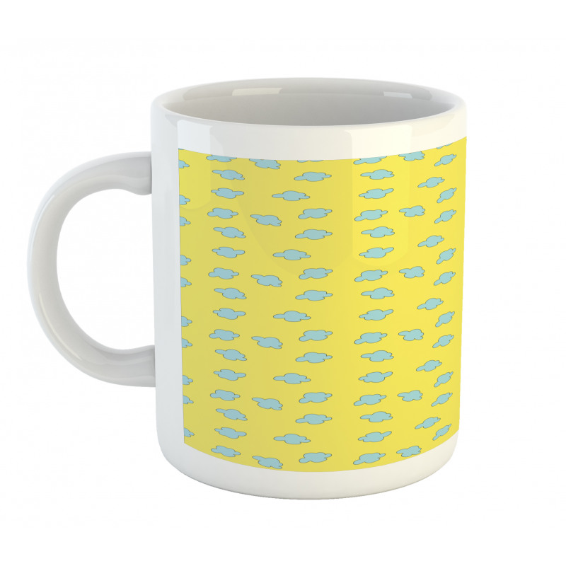 Cloud Cartoon Style Motifs Mug