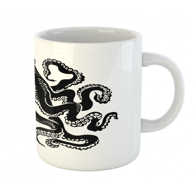 Monochrome Animal Sketch Mug