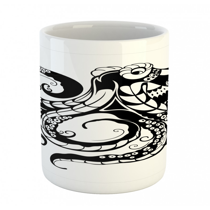 Ornamental Sea Animal Image Mug