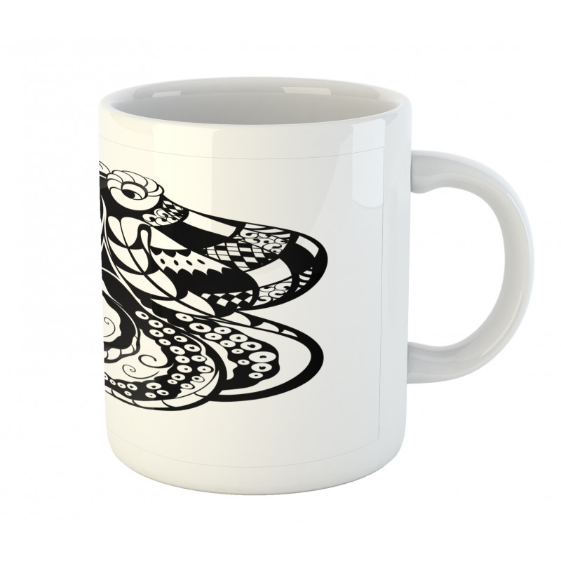 Ornamental Sea Animal Image Mug