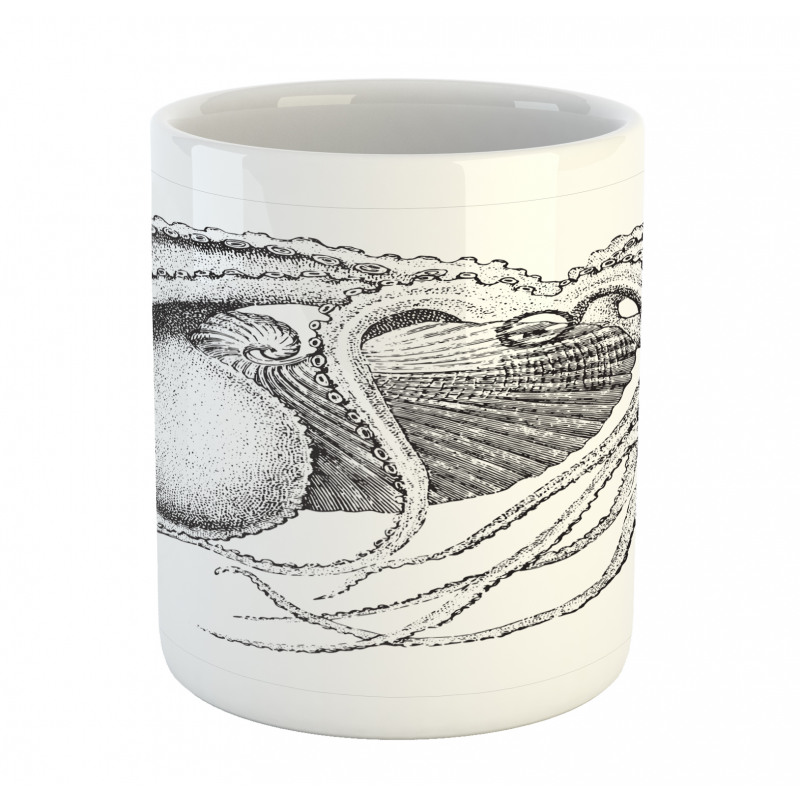 Sea Animal Living in Shell Mug