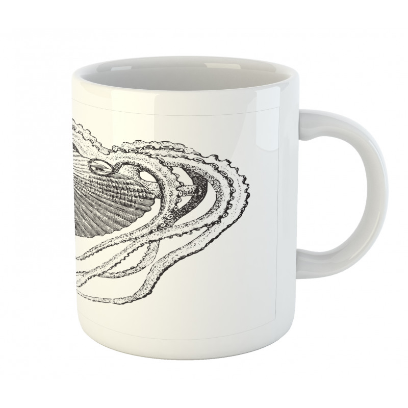 Sea Animal Living in Shell Mug