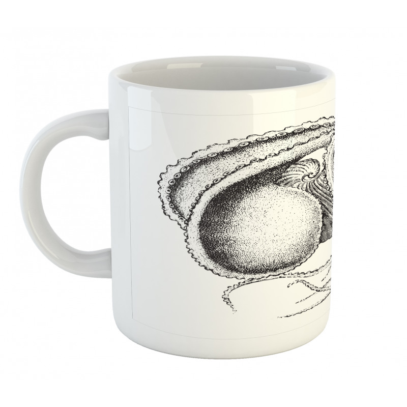 Sea Animal Living in Shell Mug