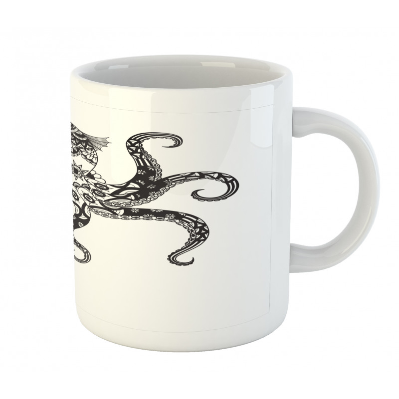 Sea Animal in Boho Style Mug