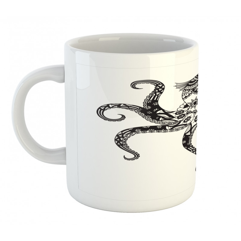 Sea Animal in Boho Style Mug