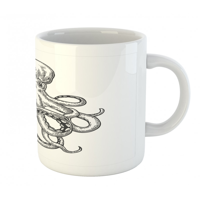 Sea Animal Hand Drawn Image Mug