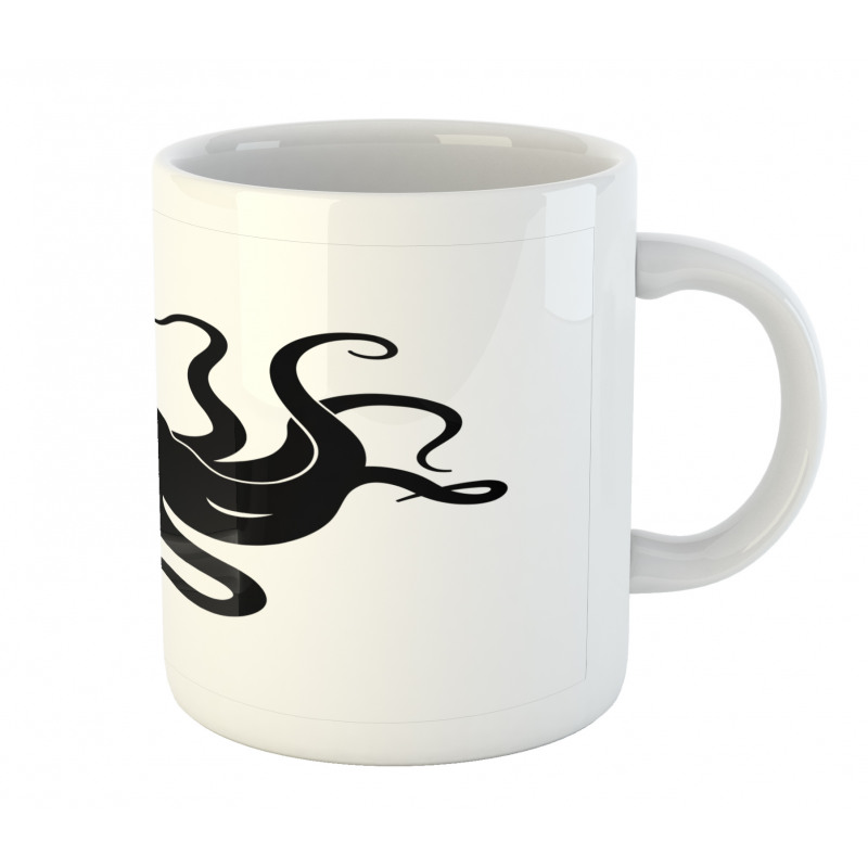 Giant Sea Animal Silhouette Mug