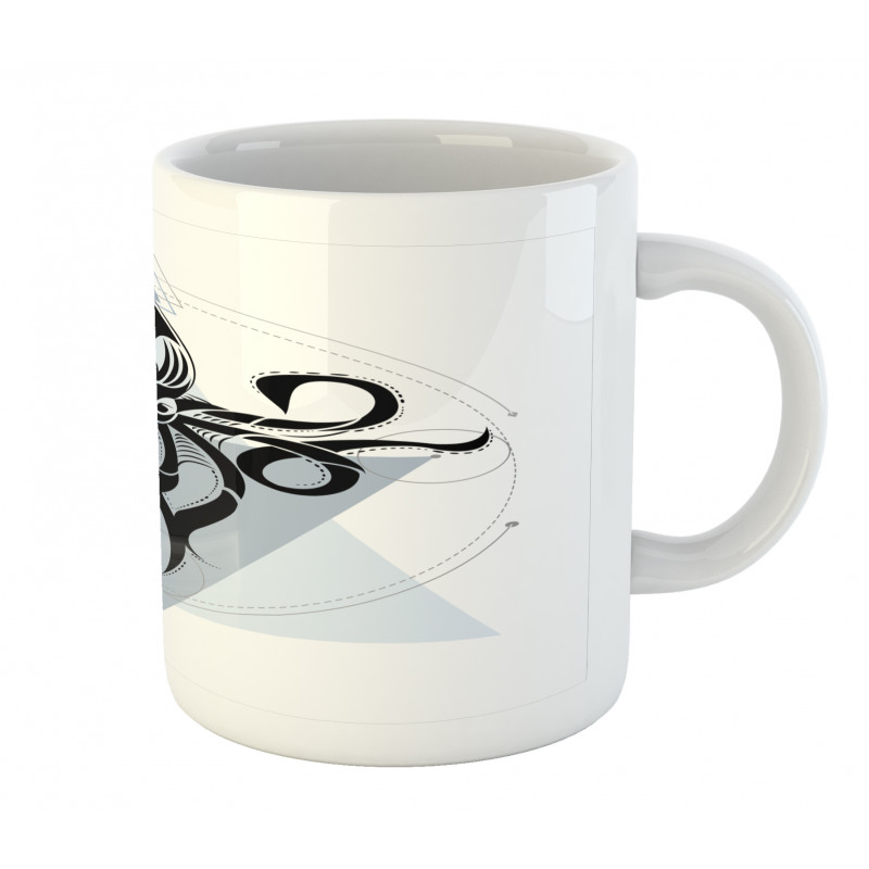 Geometric Style Sea Animal Mug