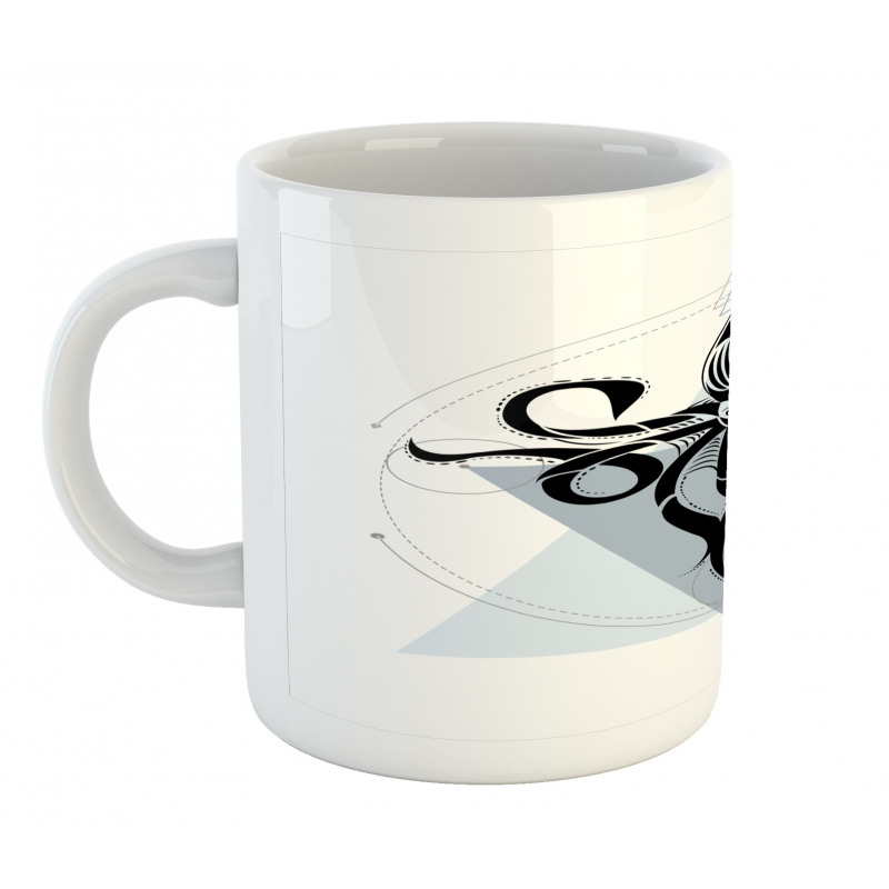 Geometric Style Sea Animal Mug