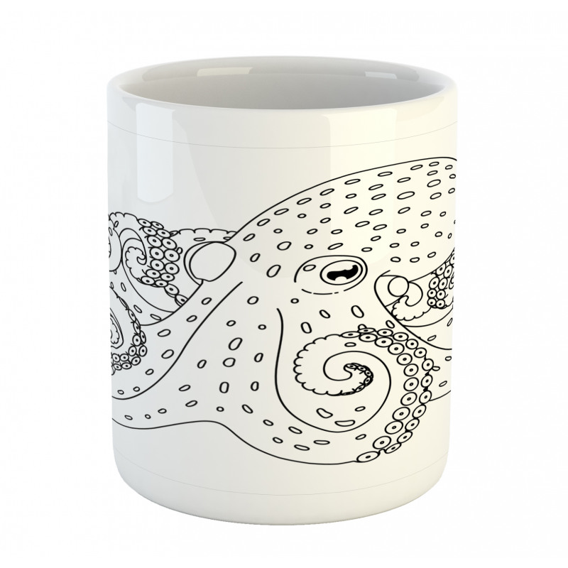 Cartoon Sea Animal Image Mug