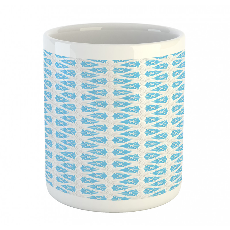 Tile Hexagons and Flowers Mug