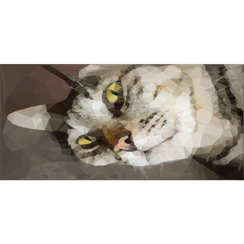 Low Poly Art Cat Portrait Mug