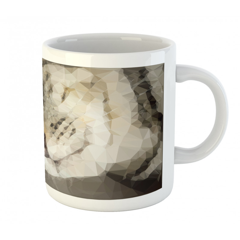 Low Poly Art Cat Portrait Mug