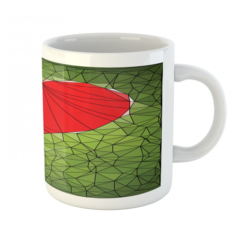 Geometric Mosaic Art Heart Mug