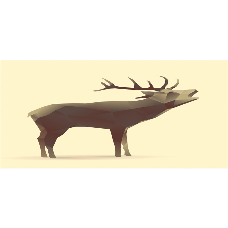 Geometric Elk Animal Art Mug