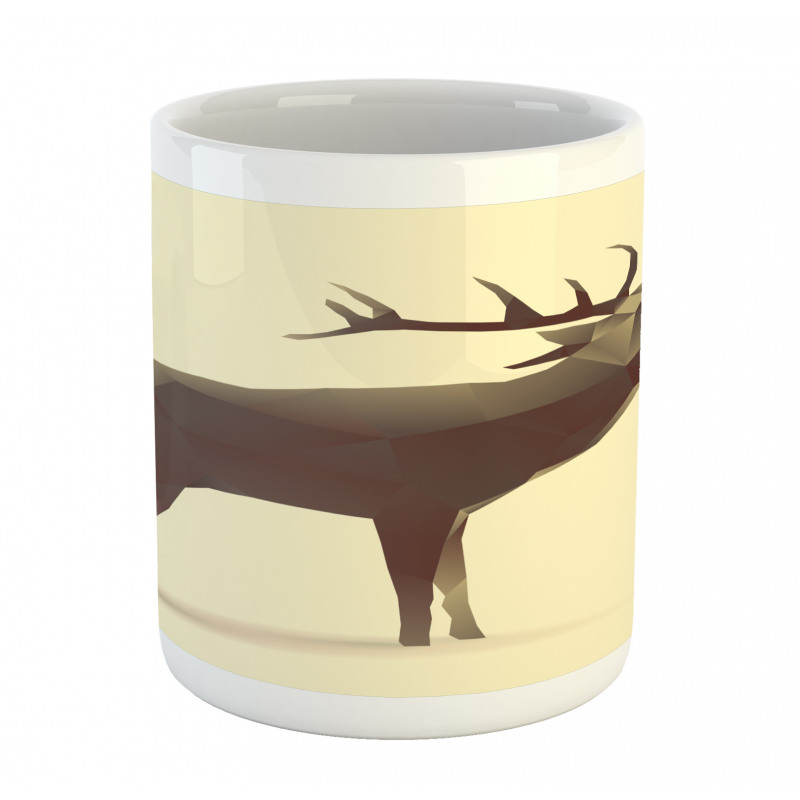 Geometric Elk Animal Art Mug