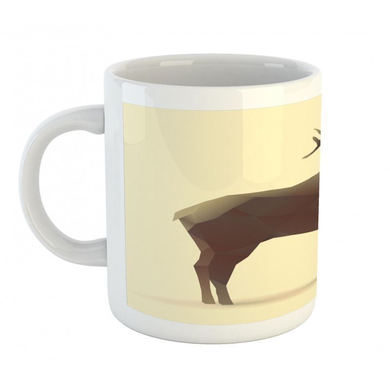 Geometric Elk Animal Art Mug