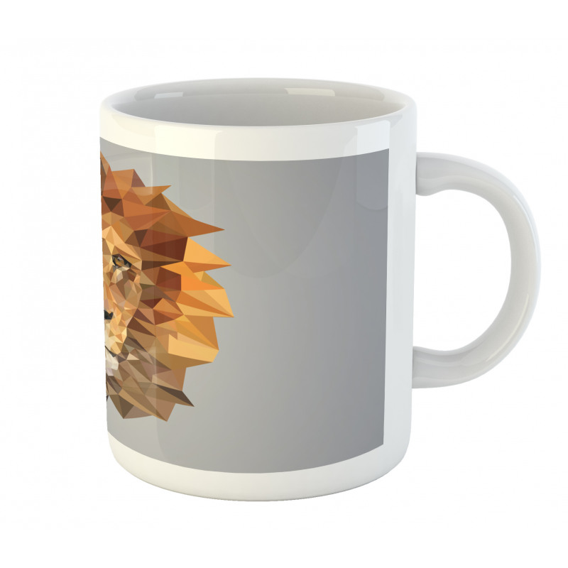 Lion in Geometric Details Mug