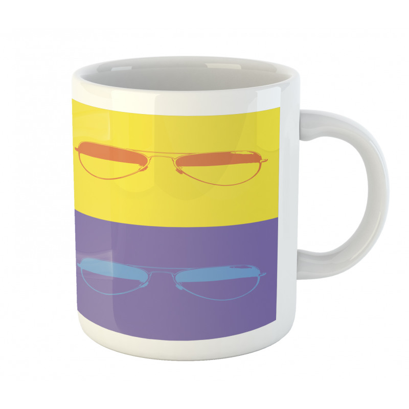 Retro Image Summer Items Mug