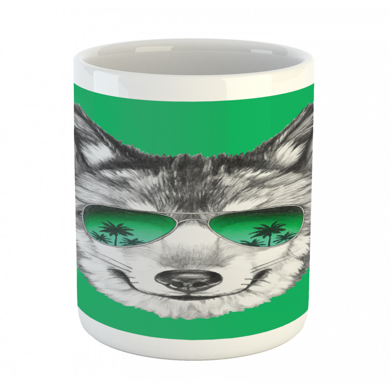 Exotic Wolf Portrait Mug