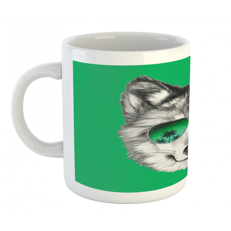 Exotic Wolf Portrait Mug