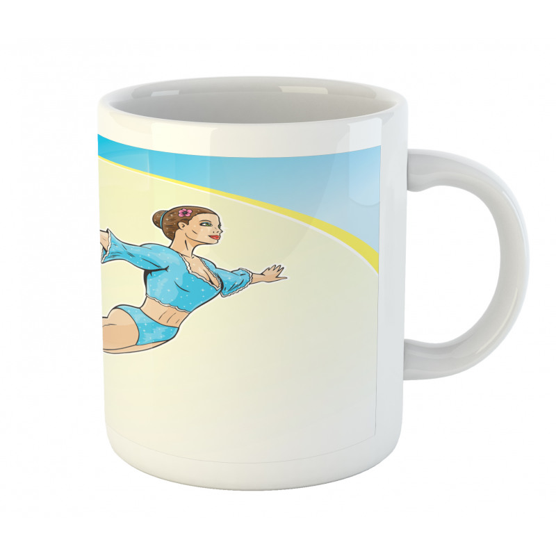 Woman Performing Trapeze Mug