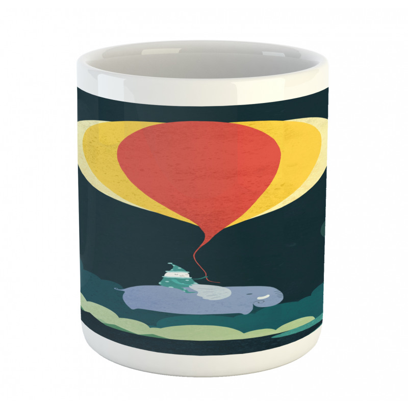 Hot Air Balloon and Animals Mug