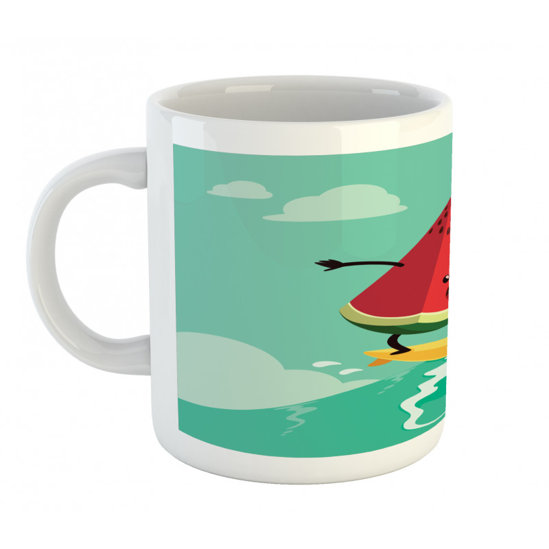 Watermelon on the Waves Mug