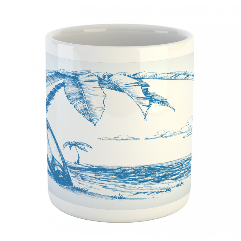 Surf Hawaiian Beach Mug